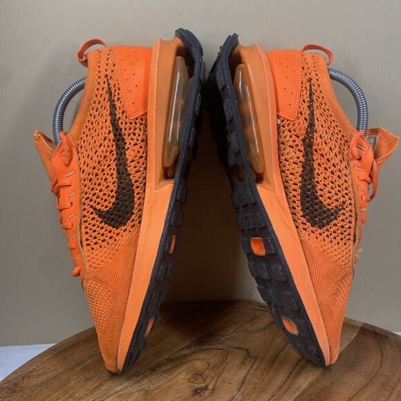 Nike Air Max Flyknit Racer Total Orange Mens Size 8.5 Running Shoes FD0762-800 - Picture 6 of 10